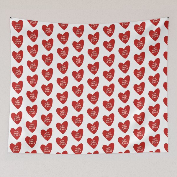 Item preview, Heart Quote Our happy place designed and sold by OceanStudio224.