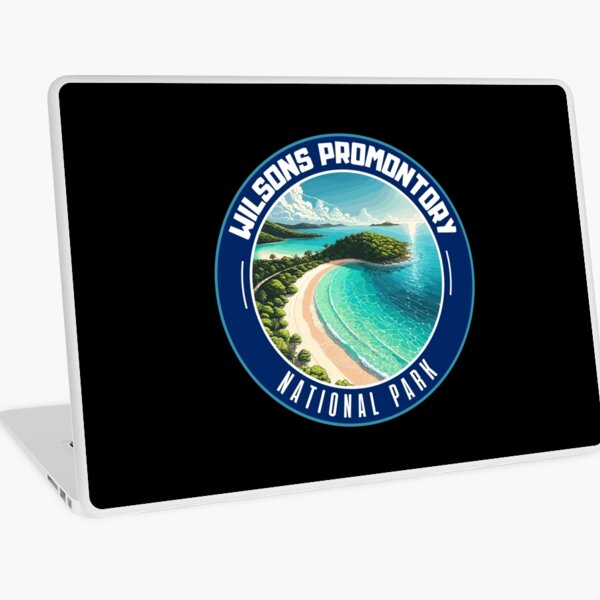 Item preview, Retro Wilsons Promontory National Park in Australia Art Travel Badge designed and sold by MaateoDesign.