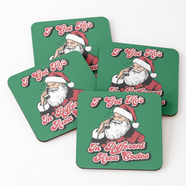 Item preview, I Got Ho's In Different Area Codes - Funny Christmas Santa designed and sold by hadleyfoo.