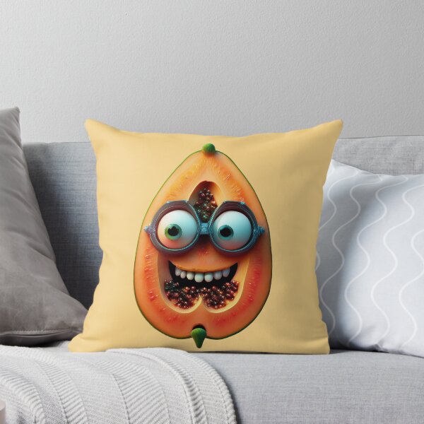 Item preview, Papaya Face | Fruits Patterns | Fruit Creatures Collection designed and sold by monkeybusiness.pt.