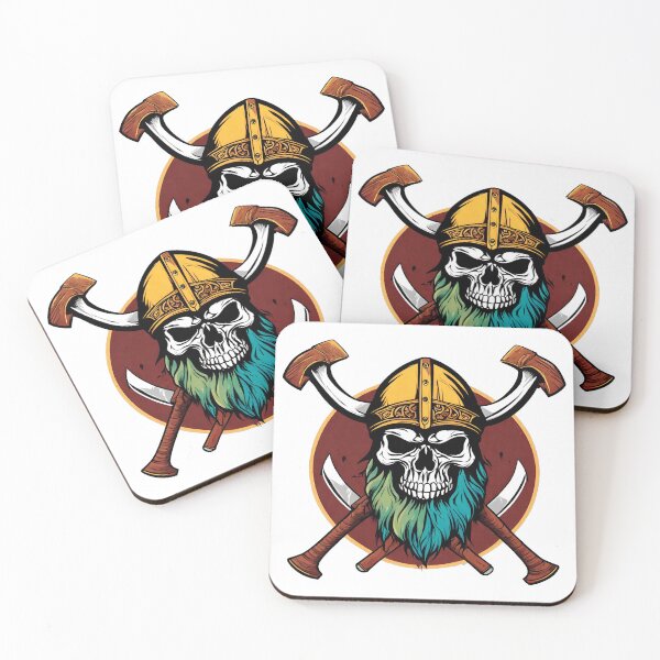 Item preview, Axe-Wielding Viking Skull 3 designed and sold by Tom-Johnson.