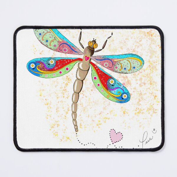 Item preview, Mes sincères sympathies, Dragonfly illustration handmade by Pascale Breton designed and sold by Pascale Breton.