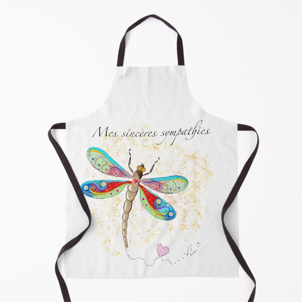Item preview, Mes sincères sympathies, Dragonfly illustration handmade by Pascale Breton designed and sold by Pascale Breton.
