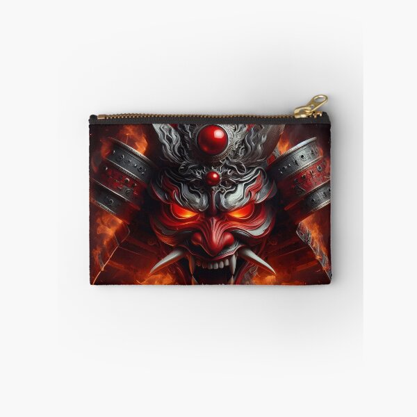 Item preview, Fire Oni Samurai Mask designed and sold by GalleryBrisArt.