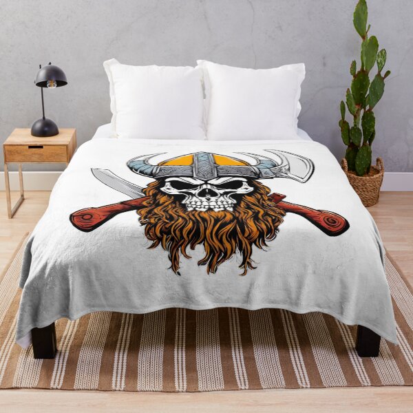 Item preview, Axe-Wielding Viking Skull 4 designed and sold by Tom-Johnson.