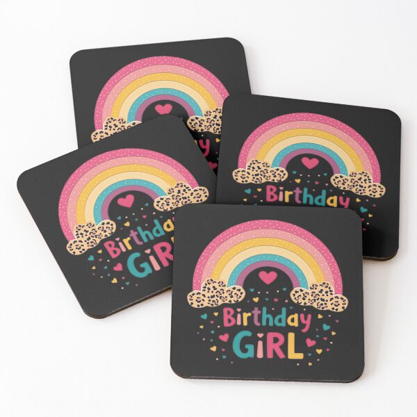 Item preview, Leopard Rainbow Birthday Girl T-Shirt Design designed and sold by Adrian Kane.
