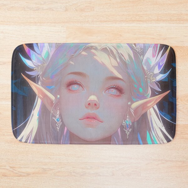 Item preview, Glowing Rainbow Energy Celestial Elf Anime Girl designed and sold by bubblegoth.