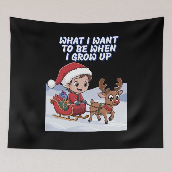 Item preview, What I Want To Be When I Grow Up - Young Boy Imitating Santa Claus designed and sold by signshirtz.