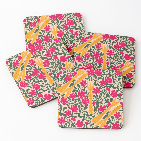 Item preview, Vintage Forks & Florals pattern designed and sold by BeUniqueByRomy.