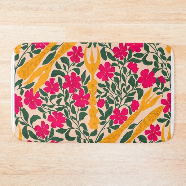 Item preview, Vintage Forks & Florals pattern designed and sold by BeUniqueByRomy.
