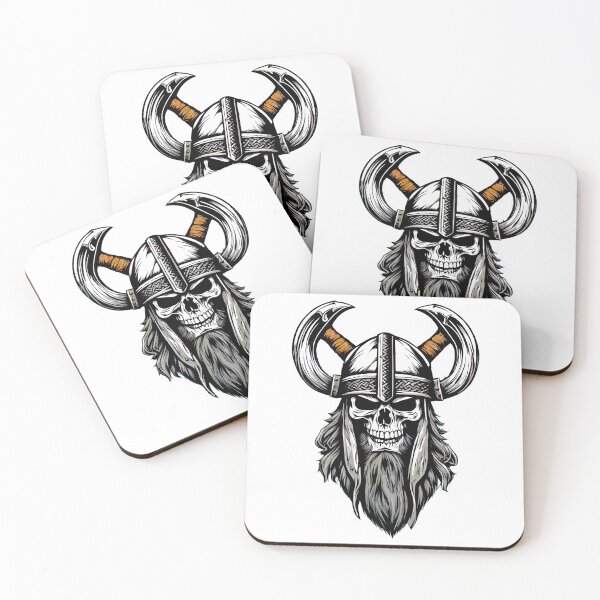Item preview, Axe-Wielding Viking Skull 7 designed and sold by Tom-Johnson.