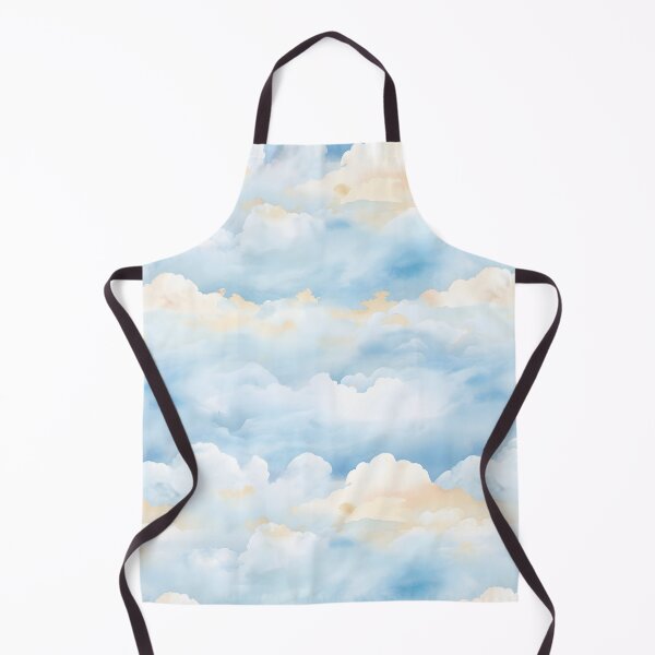 Item preview, pastel watercolor blue sky and clouds patterns designed and sold by naatala.