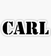 Carl first name name male name Sticker