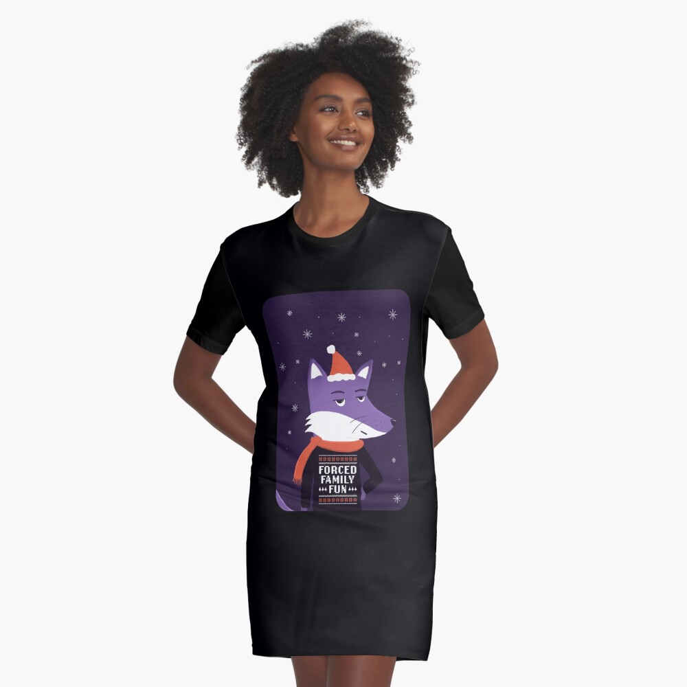 Item preview, Graphic T-Shirt Dress designed and sold by ItsPurpleFox.