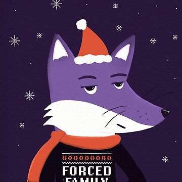 Artwork thumbnail, Purple Fox in Ugly Sweater Forced Family Fun by ItsPurpleFox