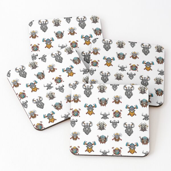 Item preview, Axe-Wielding Viking Skull Pattern 2 designed and sold by Tom-Johnson.