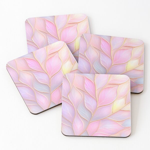 Item preview, A vibrant pattern of pastel-colored leaves, beautifully arranged and highlighted  designed and sold by pencil-art98.