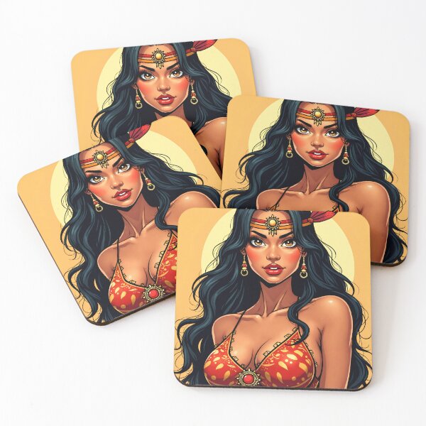 Item preview, Cute Native American Woman designed and sold by TheArtOfPat.