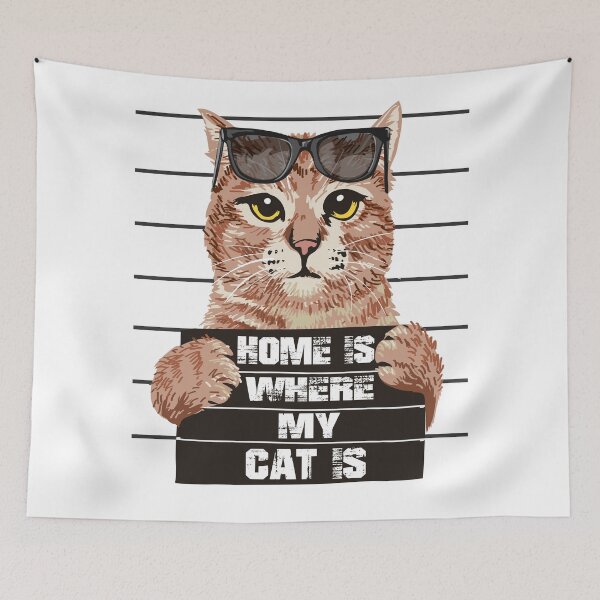 Item preview, Home is Where My Cat is designed and sold by EVANSTAGE.