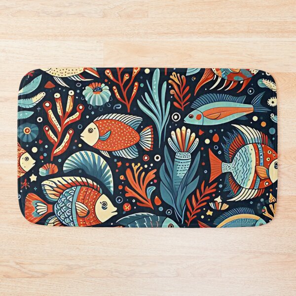 Item preview, Colorful fish pattern designed and sold by Haji  Kamora.
