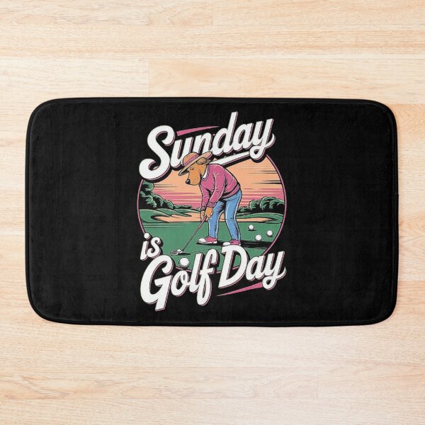 Item preview, Sunday Golf Day Dog Artwork for Golf Lovers designed and sold by love3617.