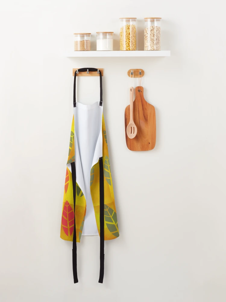 Thumbnail 2 of 6, Apron, Abstract Leaf Pattern designed and sold by Andrew Hitchen.