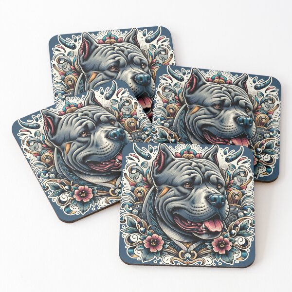 Item preview, American Bully illustration design pitbull dog  designed and sold by MBA.