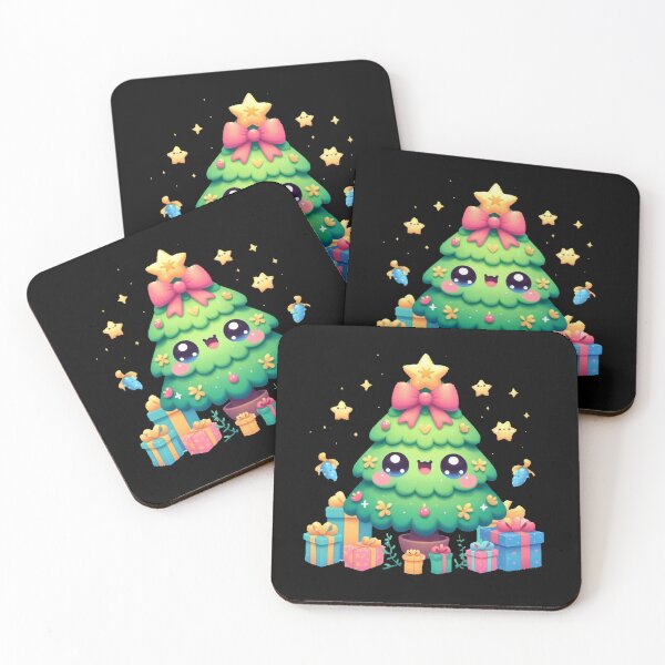 Item preview, Cute kawaii Christmas tree designed and sold by Kalpa.