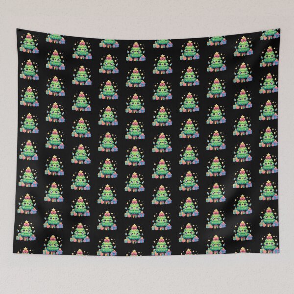 Item preview, Cute kawaii Christmas tree designed and sold by Kalpa.