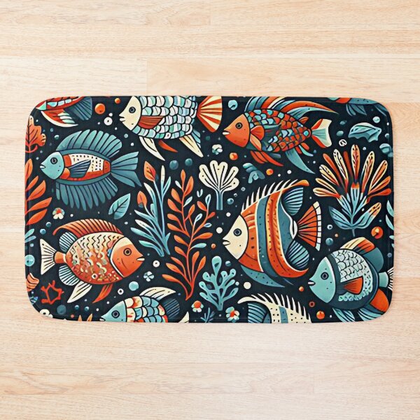 Item preview, Colorful fish pattern designed and sold by Haji  Kamora.