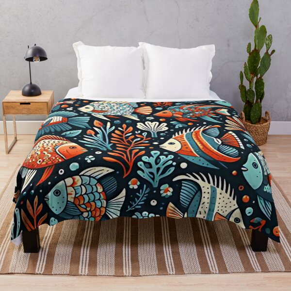 Item preview, Colorful fish pattern designed and sold by Haji  Kamora.