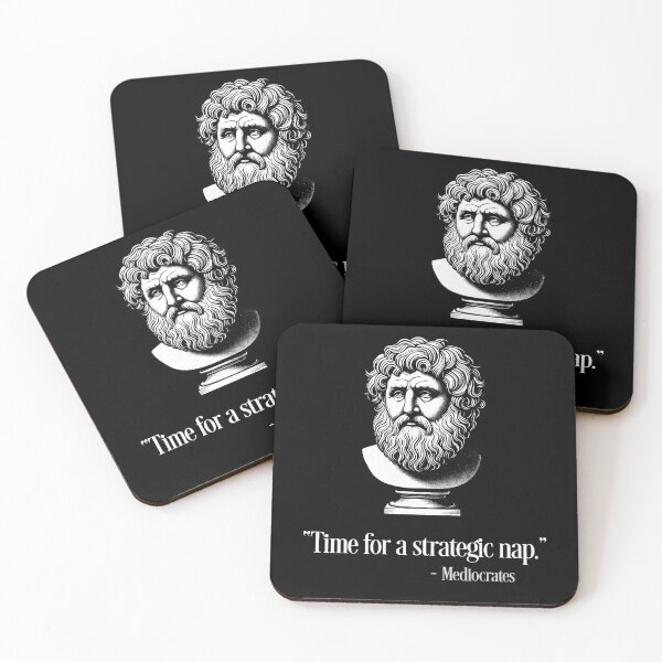 Item preview, "Time for a Strategic Nap" - Mediocrates Ancient Wisdom Humor designed and sold by Victor Shadehorn.