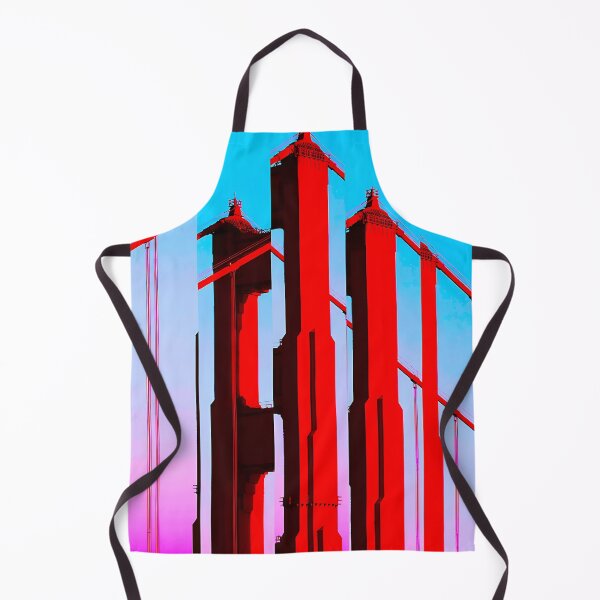 Item preview, Golden Gate Bridge Psychedelic Brutalist Glitch Art designed and sold by glitchhub.