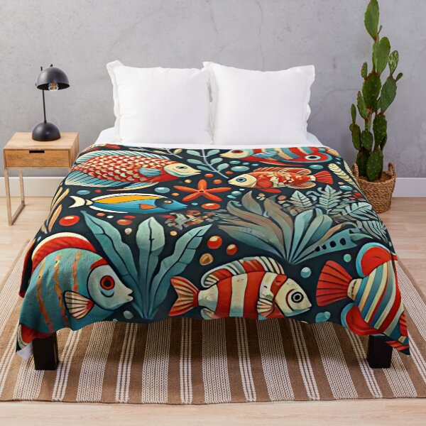 Item preview, Colorful fish pattern designed and sold by Haji  Kamora.