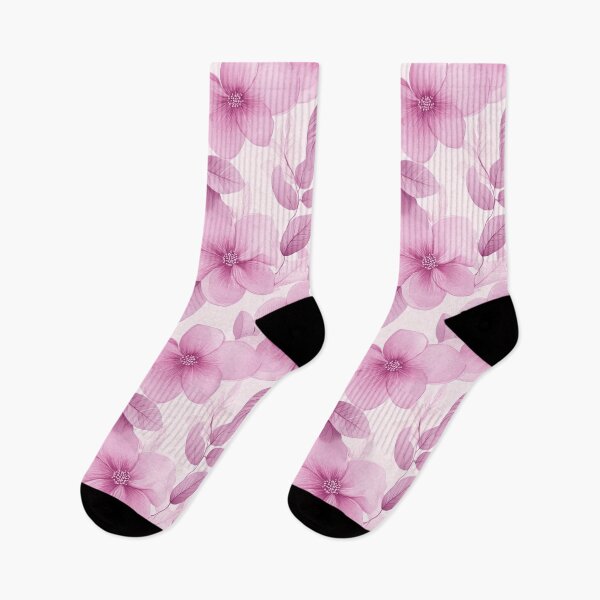 Item preview, Pink watercolor large floral motifs designed and sold by valerko26.
