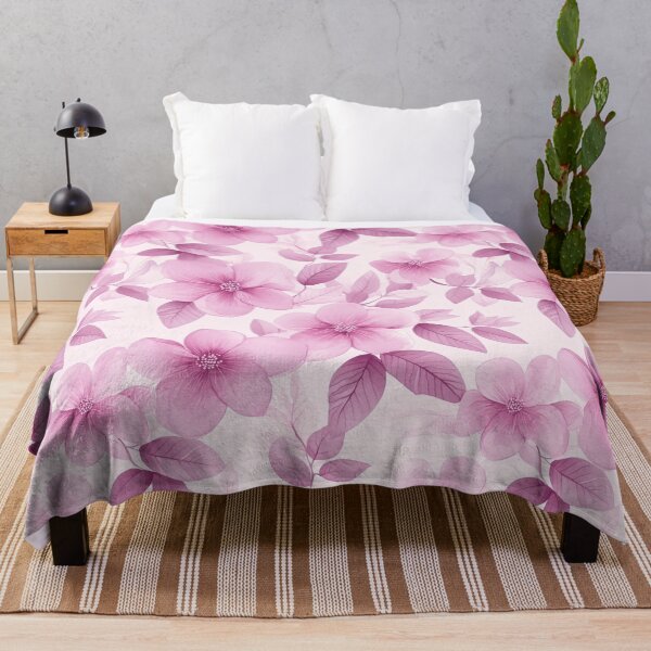 Item preview, Motivos florales grandes en acuarela rosa designed and sold by valerko26.
