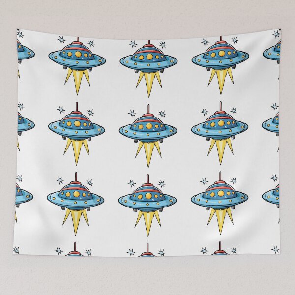 Item preview, Cartoon Style UFO Sticker Alien Sticker Logo Stickers, Logo, Illustration, Wall arts, Art Prints and More designed and sold by Kevin Lou.