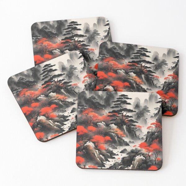Item preview, Traditional Chinese Ink With Paint Splatter designed and sold by SpunkySpaniel.