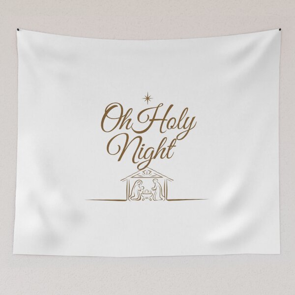 Item preview, Oh Holy Night – Nativity Art designed and sold by digitalscrabble.