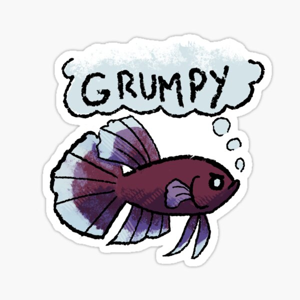 GSO Grumpy Fish Sticker