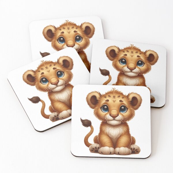 Item preview, Cute baby lion cub designed and sold by nicnacc.
