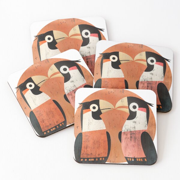 Item preview, Sticker /  T-shirt Design: TWO BIRDS designed and sold by ForeverPrintsOK.
