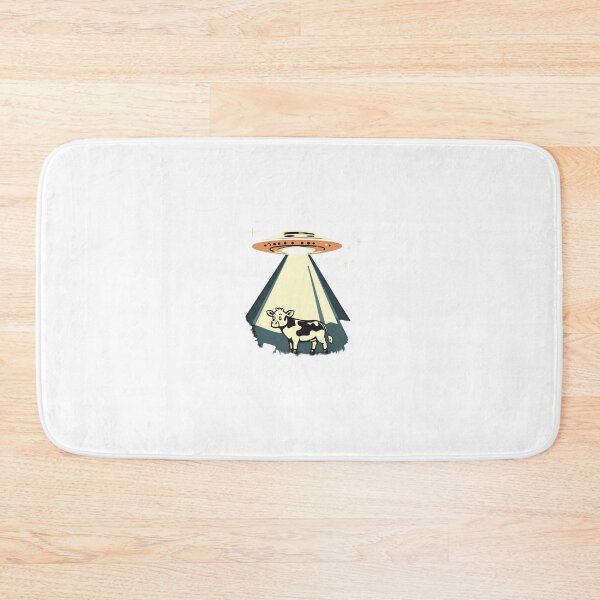 Item preview, Cartoon Style UFO Sticker Alien Sticker Abducted Cow Logo Stickers, Logo, Illustration, Wall arts, Art Prints and More designed and sold by Kevin Lou.