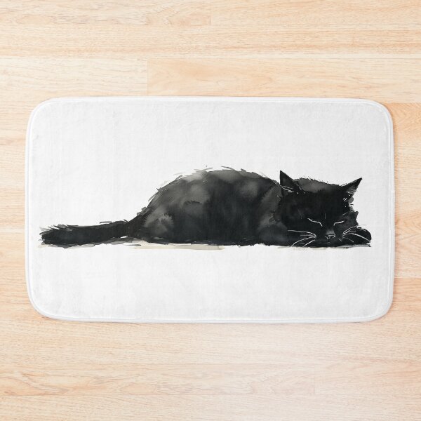 Item preview, Black Cat Asleep designed and sold by laurashawart.