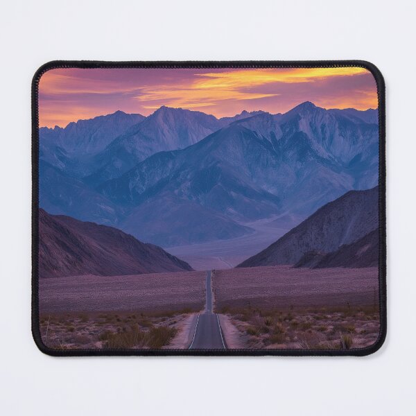 Item preview, Empty road in desert at sunset - Landscape photo designed and sold by TheArtistOf2022.