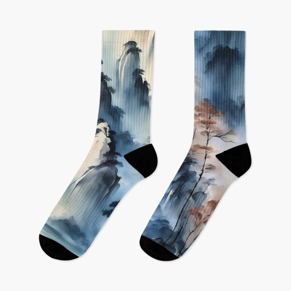 Item preview, Mountain Landscape, Soft Brushstrokes designed and sold by SpunkySpaniel.