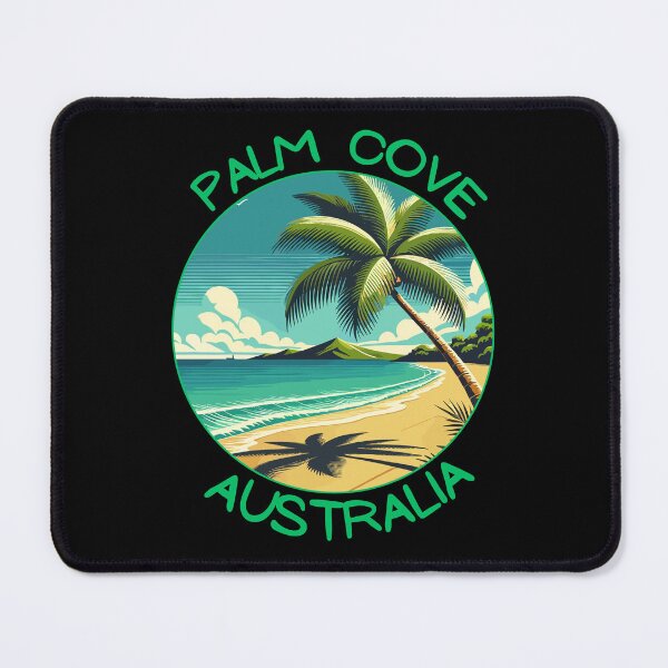 Item preview, Palm Cove Queensland Australia Retro Art Travel Badge designed and sold by MaateoDesign.