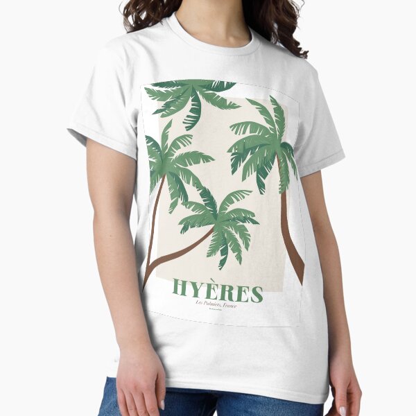 Item preview, poster illustration hyères palm trees, var, french riviera designed and sold by manonpradier.
