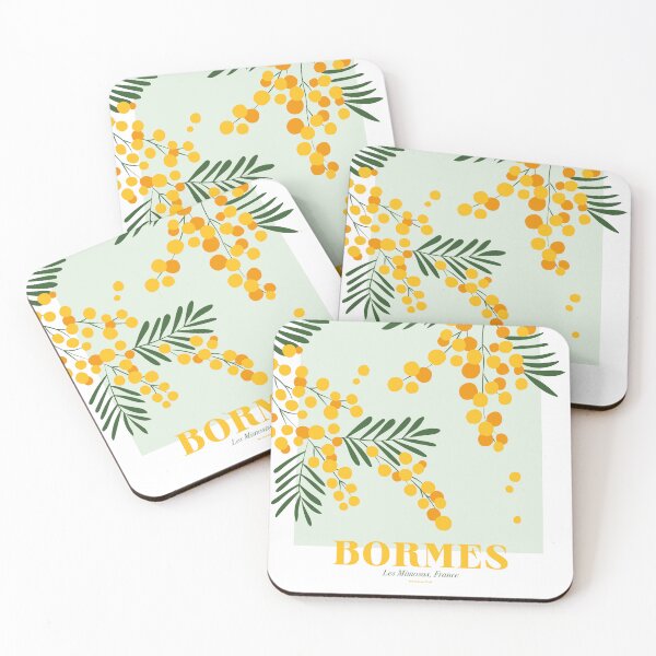 Item preview, poster illustration Bormes les mimosas, var, french riviera designed and sold by manonpradier.