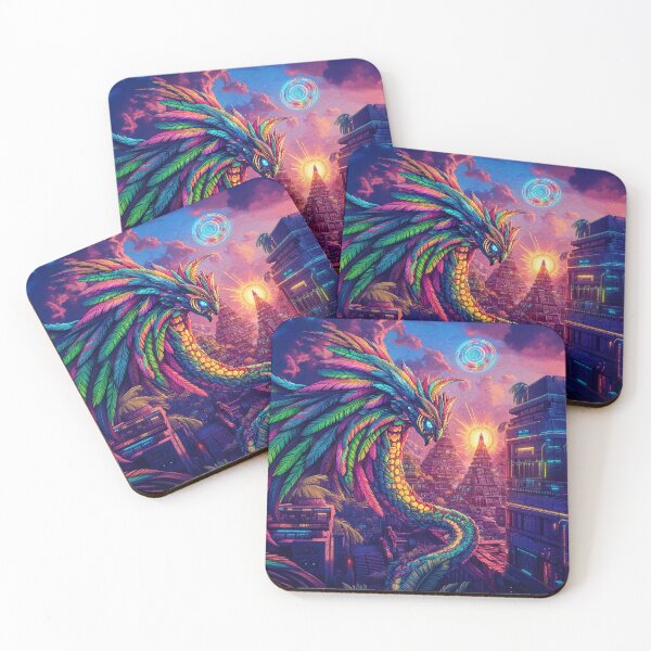 Item preview, Quetzalcoatl Cyberpunk designed and sold by FuturiTravel.